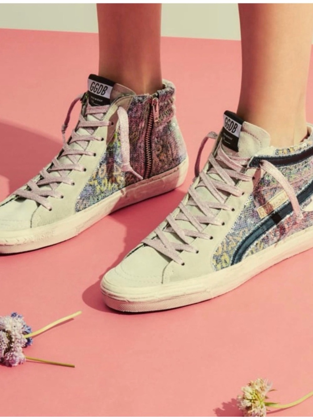 Golden Goose
Slide High-Top Sequin Suede
Sneakers EU37